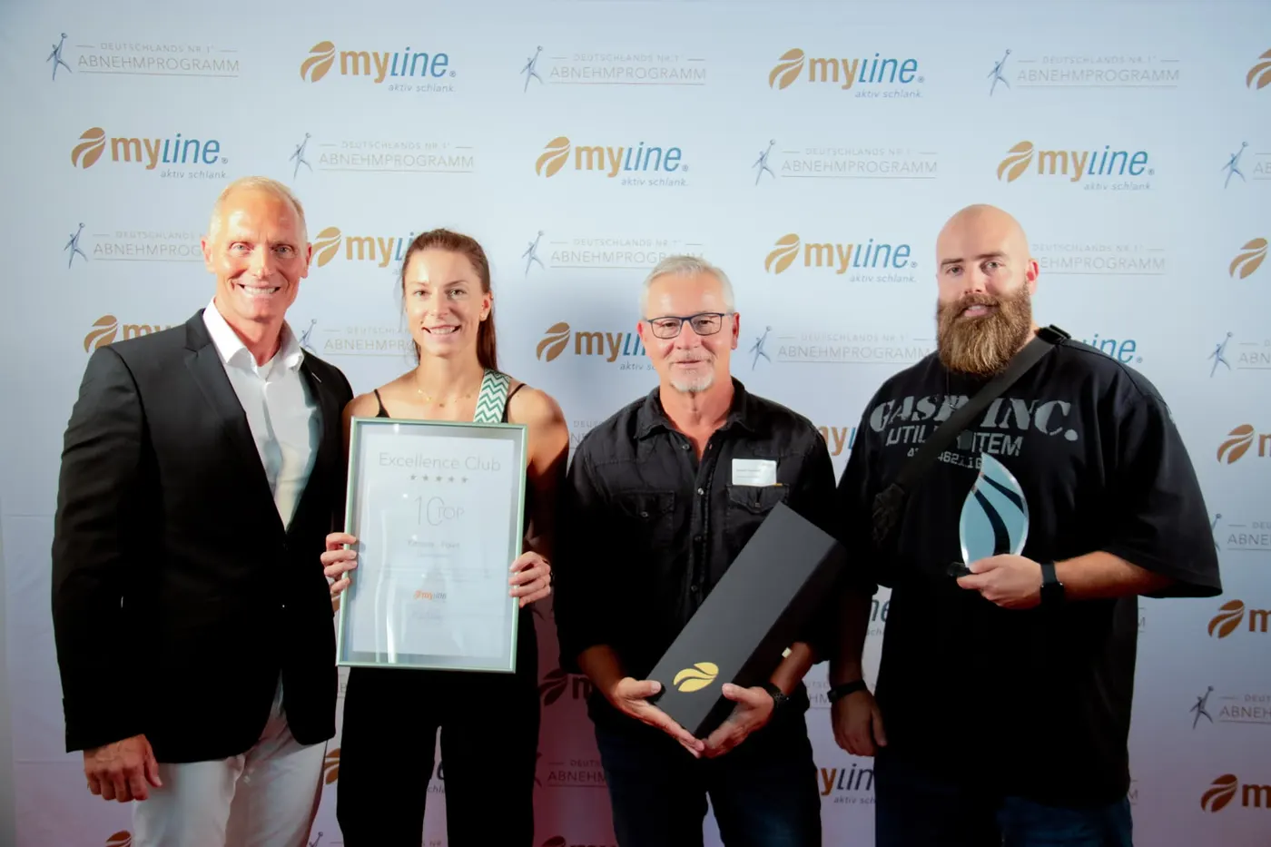 Team des Fitness-Point Gerstetten bei der myline Excellence-Club-Auszeichnung